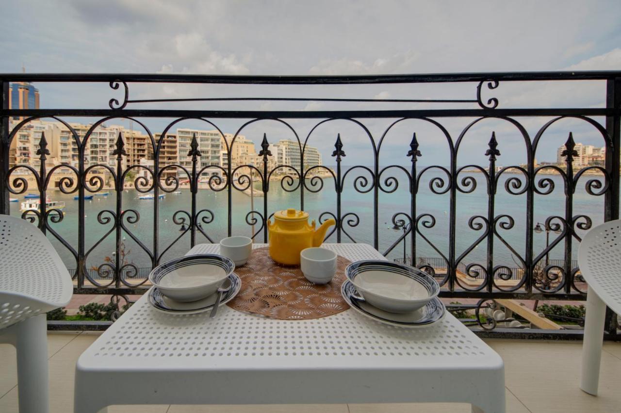 St Julians 2 Bedroom Apartment With Commanding Seaviews By Shortletsmalta San Ġiljan Exterior foto