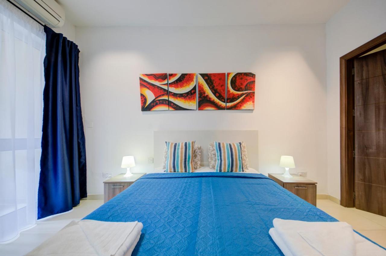 St Julians 2 Bedroom Apartment With Commanding Seaviews By Shortletsmalta San Ġiljan Exterior foto