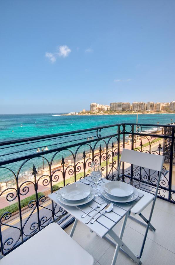 St Julians 2 Bedroom Apartment With Commanding Seaviews By Shortletsmalta San Ġiljan Exterior foto